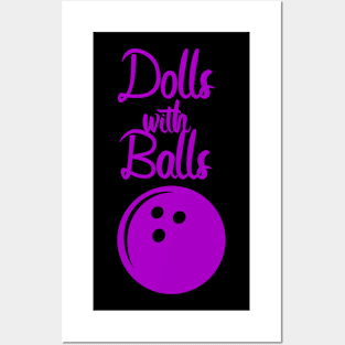 Bowling Dolls and balls Posters and Art